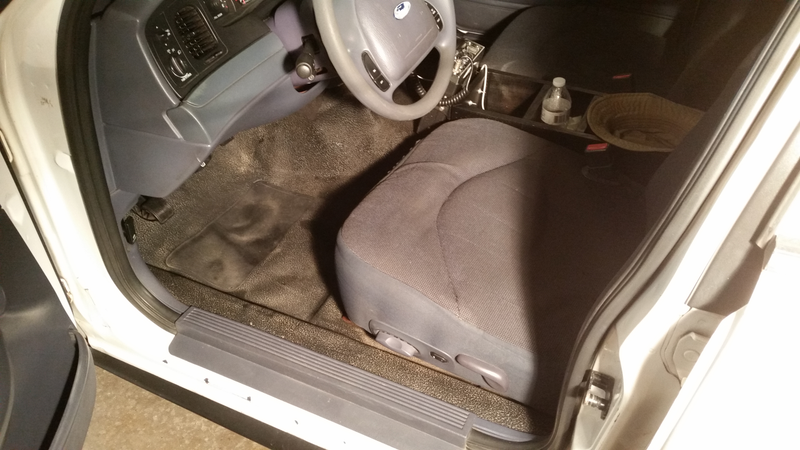 If the seats weren’t still damp I’d be tempted to back it outside and at least rinse it off
